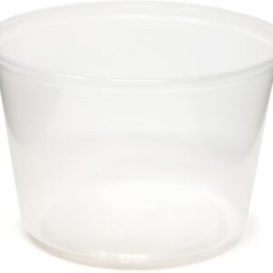 Fabri-Kal Microwavable Deli Containers, 16oz, Clear