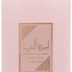 Lattafa Asdaaf Ameerat Al Arab Prive Rose Eau de Parfum Spray for Women, 3.4 Ounce