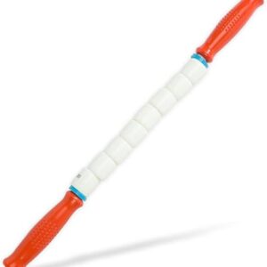 TheStick Travel Stick, 17″L, Standard Flexibility, Red Handles, Therapeutic Body Massage Stick, Potentially Improves Flexibility, Aids in M…