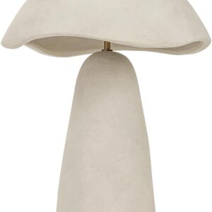 Troy Lighting PTL1222-PBR/CAE Soloma – 2 Light Table Lamp 20.75 inches Tall and 16 inches Wide – Patina Brass/Ceramic Artisan White Finish