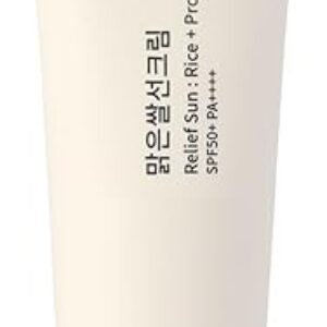 Relief Sun Organic Sunscreen SPF50+, PA++++ Rice and Probiotics | Korean Skin Care Solution for All Skin Types | Nourishing Protection(FX198)