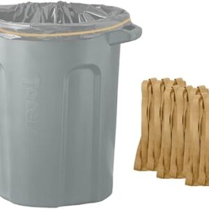 Rubber Bands 55 Gallon Trash Cans – Garbage Bag Holder – Heavy Duty – Pack of 6