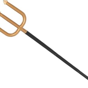 NOLITOY Halloween Devil Pitchfork Prop Durable Plastic Trident for Cosplay Masquerade Theatrical Events Lightweight Realistic Design for Fe…