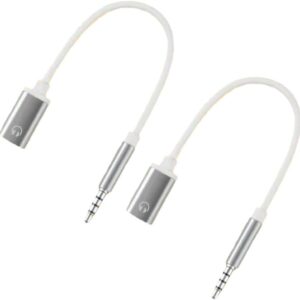 2 Pcs 3.5mm Male to Type-C Adapter