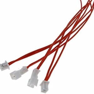 2P 2-Pin 1.25mm Wire to Wire Pluggable Connector w/ Pre-cut Wire – Pack of 2