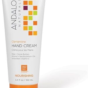Andalou Naturals Clementine Hand Cream, 3.4 Ounce