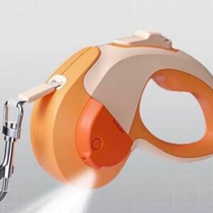 Best Dog Supplies Retractable Dog Leash with Flashlight – 360 Tangle-Free Training Leash for Night Walks & Ultimate Freedom with Anti Slip …