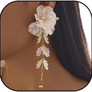 Boho Flower Dangle Earrings for Women