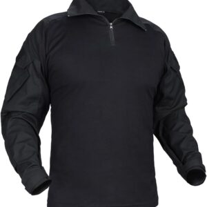 G3 Combat Shirts Camo Military Shirts with 4 Pockets Tactical Assault Long Sleeve for Paintball Airsoft