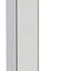 Heavy Duty Stainless Steel 316 Glass Railing Square Surface Post for Handrail for 3/8″ or 1/2″ Glass by Inline Design Satin Stainless Steel …
