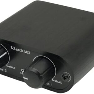 2 Channel 3.5mm Stereo Mini headphone Audio Mixer Audio Mixing Console Powered Mixer M21