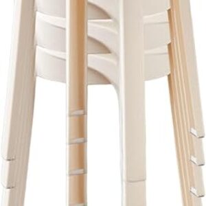 Colorful Stackable Plastic Stools – 5 pcs