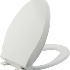 Slow Close Elongated Toilet Seat, White