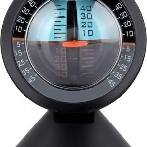 Tbest Car Inclinometer,Car Vehicle Inclinometer Slope Indicator Meter Level Tilt Gauge Road Safety Instrument