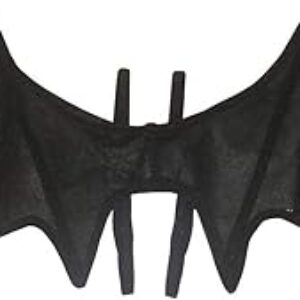 Gothic Black Bat Wings Costume Accessory