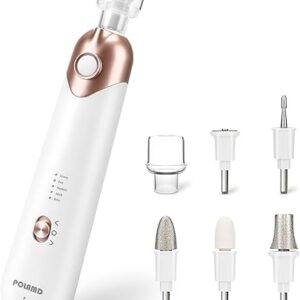 Professional Manicure Pedicure Kit, Electric Nail File Set, Cordless Electric Nail Drill Machine, 5 Speeds Hand Foot Care Tool for Nail Gri…