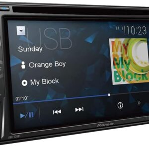 Pioneer AVH-120BT 6.2 Inch Double Din DVD/MP3/CD Player with Touchscreen Bluetooth.
