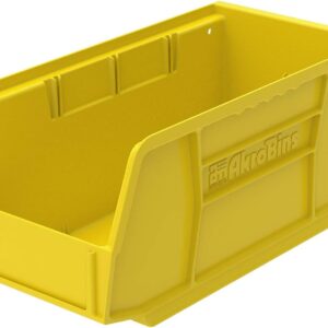 Akro-Mils Stackable Plastic Storage Bins, 12-Pack