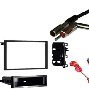 Harmony Audio Compatible with Chevy Express Van 2001 2002 Double DIN Stereo Harness Radio Install Dash Kit Package