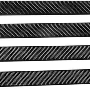 FSFY 4PCS Car Door Sill Protector, Automotive Door Sill Scuff Plate Film Carbon Fiber Black for VW Golf 8 MK8 2021-2023