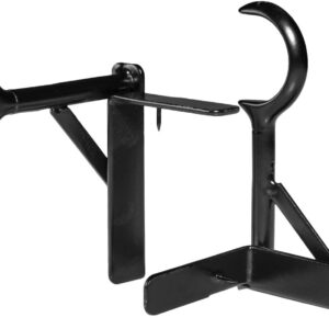 Spark Innovators Instant Curtain Brackets – Black