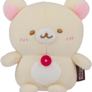 San-X Original Rilakkuma Honyagurumi Series Sitting Mochi Plush – 4″ Korilakkuma