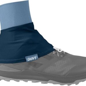 Gravy Style Trail Gaiters for Hiking, Trail Running, Backpacking, Prevent Debris in Shoes, Includes Fastener, Works with Compatible Shoes
