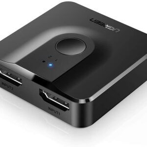 UGREEN HDMI Switch 4K@60Hz, Bi-Directional HDMI Splitter 2 in 1 Out Switcher Supports UHD 3D HDR Compatible with PS5, PS4, Xbox Series X/S, …