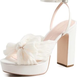Loeffler Randall Women’s Natalia Platform Pleated Bow Heels