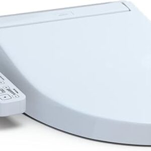 TOTO SW3074#01 WASHLET C2 Electronic Bidet Toilet Seat with PREMIST and EWATER+ Wand Cleaning, Elongated, Cotton White