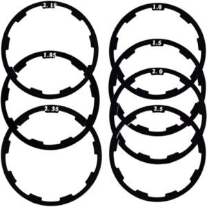Bicycle Flywheel Washer Spacer Cassette Headset Gasket Hub Bottom Bracket Bike Cycling Flywheel Axle for MTB Road Bike 1mm 1.5mm 1.85mm 2mm 2.18mm 2.35mm 2.5mm (7 pcs)
