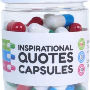 Inspirational Quotes In Capsules Gifts For Women Unique Self Care Positive Affirmation Messages Gift For Her (Mixed Color Positive 50pcs)
