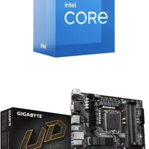 Intel Core i5 Core 12400F + GIGABYTE B760M DS3H DDR4 Motherboard