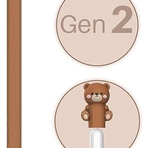 NIUTRENDZ Cute Cow Apple Pencil Case for Apple Pencil 2nd Generation Case Silicone Protective Cover Sleeve Skin Accessories (Brown, Apple Pencil 2nd Generation)