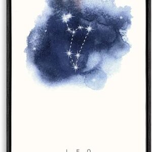 Framed Canvas Art – Leo Constellation 24×36