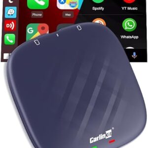 Carlinkit Tbox Plus Android 13.0 CarPlay Box for Wired CarPlay Ai Box Adapter, 8GB+128GB,8-Core,for Netflix,for YouTube,for Hulu,Online Upg…