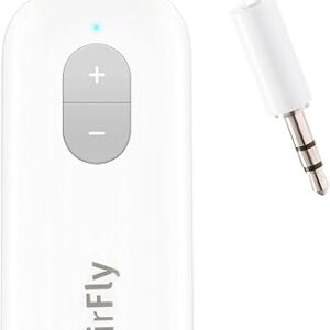 Twelve South AirFly SE | Bluetooth Wireless Transmitter/Adapter for AirPods/Wireless or Noise-Cancelling Headphones; use on Airplanes and G…