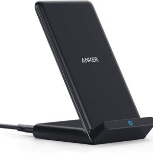 Anker 313 Wireless Charging Stand, Qi-Certified for iPhone 16/16 Pro/16 Pro Max/15/14/13, 10W Fast Charging for Galaxy S23/S22/S21 (No AC A…
