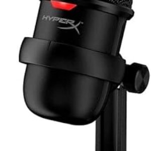 HyperX SoloCast – USB Condenser Gaming Microphone, for PC, PS4, PS5 and Mac, Tap-to-Mute Sensor, Cardioid Polar Pattern, great for Streaming, Podc…