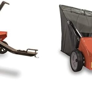 Agri-Fab 45-0299 48-Inch Tow Plug Aerator,Orange & Black,Large & 45-0492 Lawn Sweeper, 44-Inch