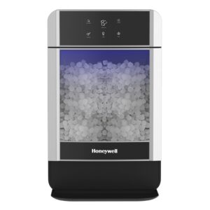 Honeywell Nugget Ice Maker Chewable Ice 38 lbs Per Day, One Click Operation, Large Ice Storage, Connects to Water Line