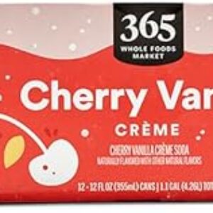 365 By Whole Foods Market, Soda Cherry Vanilla Creme, 12 Fl Oz, 12 Pack