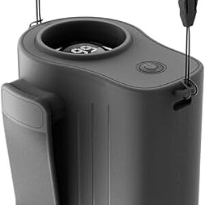 Girasol Portable Wasit Fan Rechargeable with 100 Speeds 13300RPM Strong Airflow, 4000 mAh Hanging Neck Fan, Clip on Wearable Fan Belt Fan f…