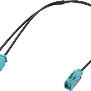 Anina Antenna Adapter for VW Audi Skoda Seat Aftermarket Radio Stereo Aerial Adaptor Cable Y-Antenna Adaptor Fakra (Z) Socket Double Fakra …