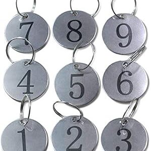 StayMax Metal Numbered Key Tags (1-10)