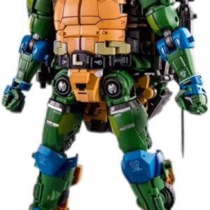 HEATBOYS HB0018 NinjaAlloy Armor Mecha TurtleLeonardo Transformable Action Figure New in Stock, Green