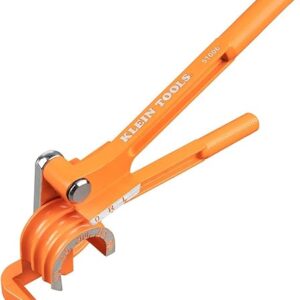 Klein Tools 51006 3-in-1 Tube Bender, 1/4, 5/16, and 3/8-Inch O.D. Tubing, Bends Soft Copper, Aluminum, Thin Wall Steel up to 180 Degrees