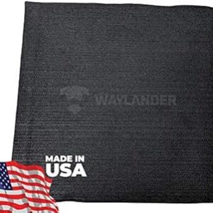 Waylander Carbon Felt Welding Blanket – Made in USA; Flame Retardant Fabric Up to 1800°F; 36” x 36” Easy to Cut Fire Proof Mat for Versatil…
