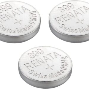 Renata Watch Battery Swiss Made Renata 399 or SR927SW Or AG7 1.5V (3 Batteries, 399 or SR 927 SW)