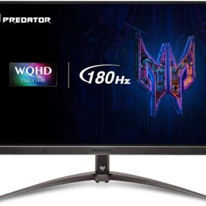 Acer Predator XB273U V3bmiiprx 27″ WQHD 2560 x 1440 Gaming Monitor | AMD FreeSync Premium | Agile-Splendor IPS 400 | Up to 180Hz Refresh Rate | Up to 0.5ms | Eyesafe 2.0 | Display Port & 2 x HDMI 2.0